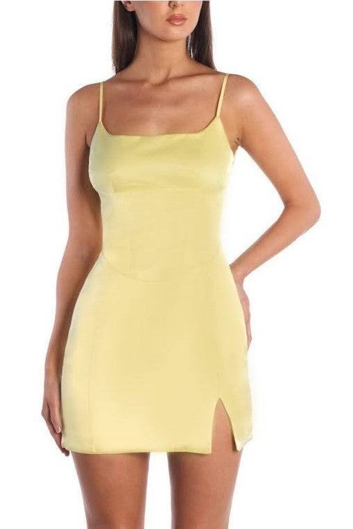 Molly Mini Dress Yellow