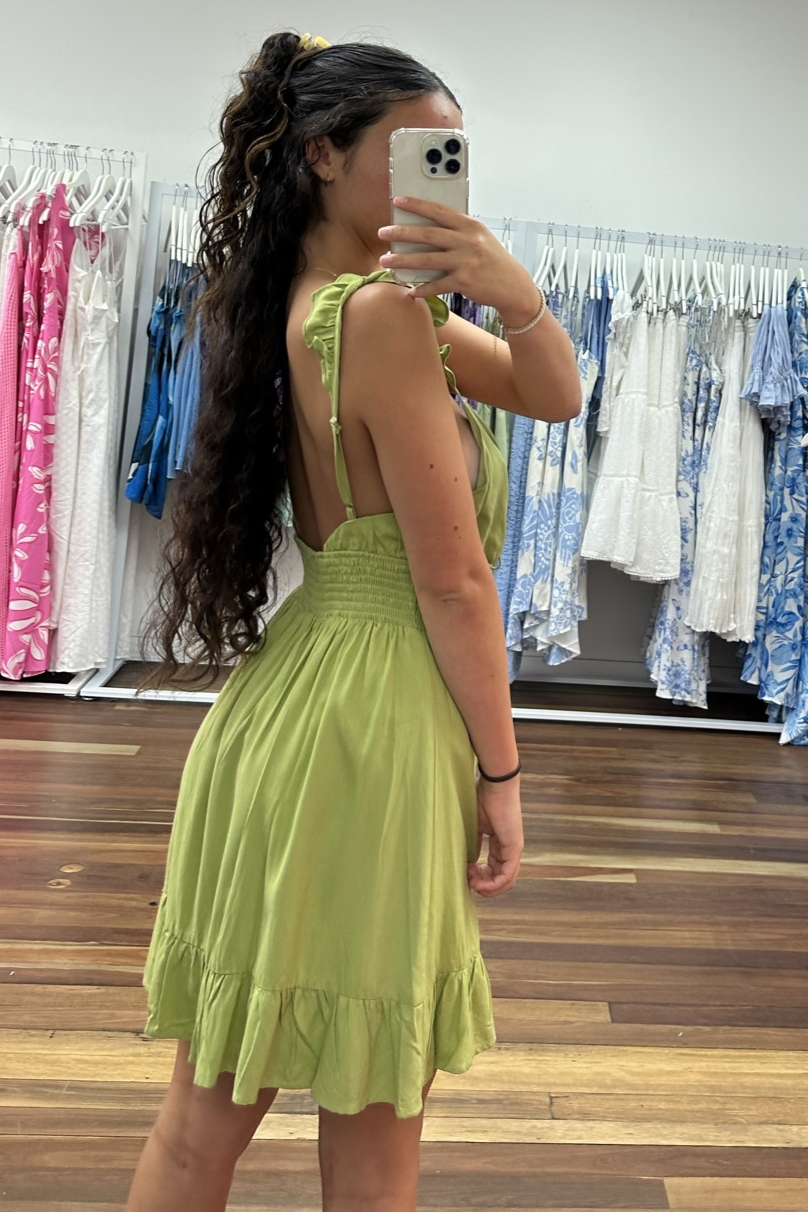 Claire Mini Dress Green