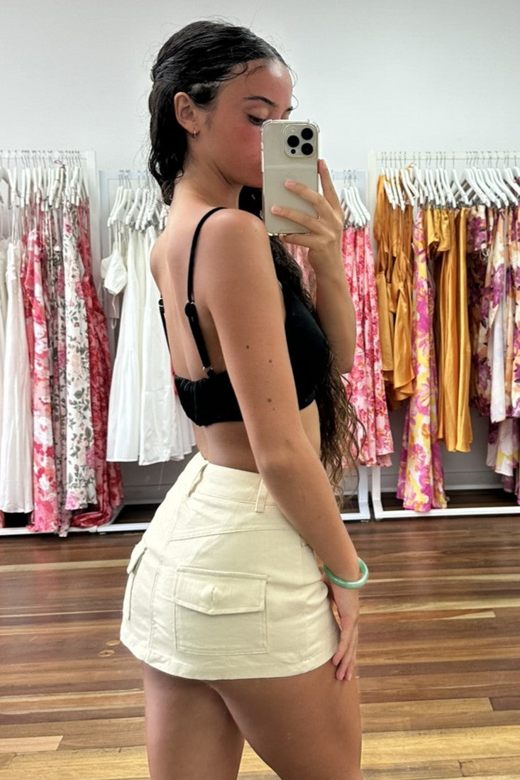 Kim Crop Top Black