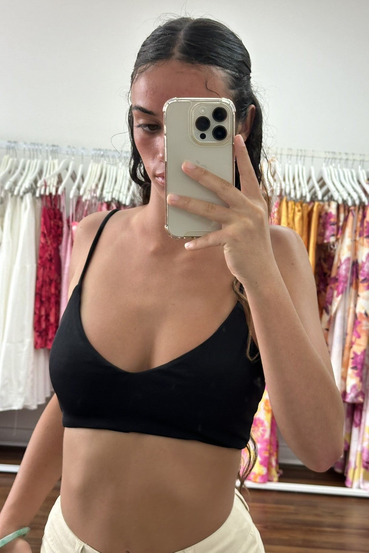 Kim Crop Top Black