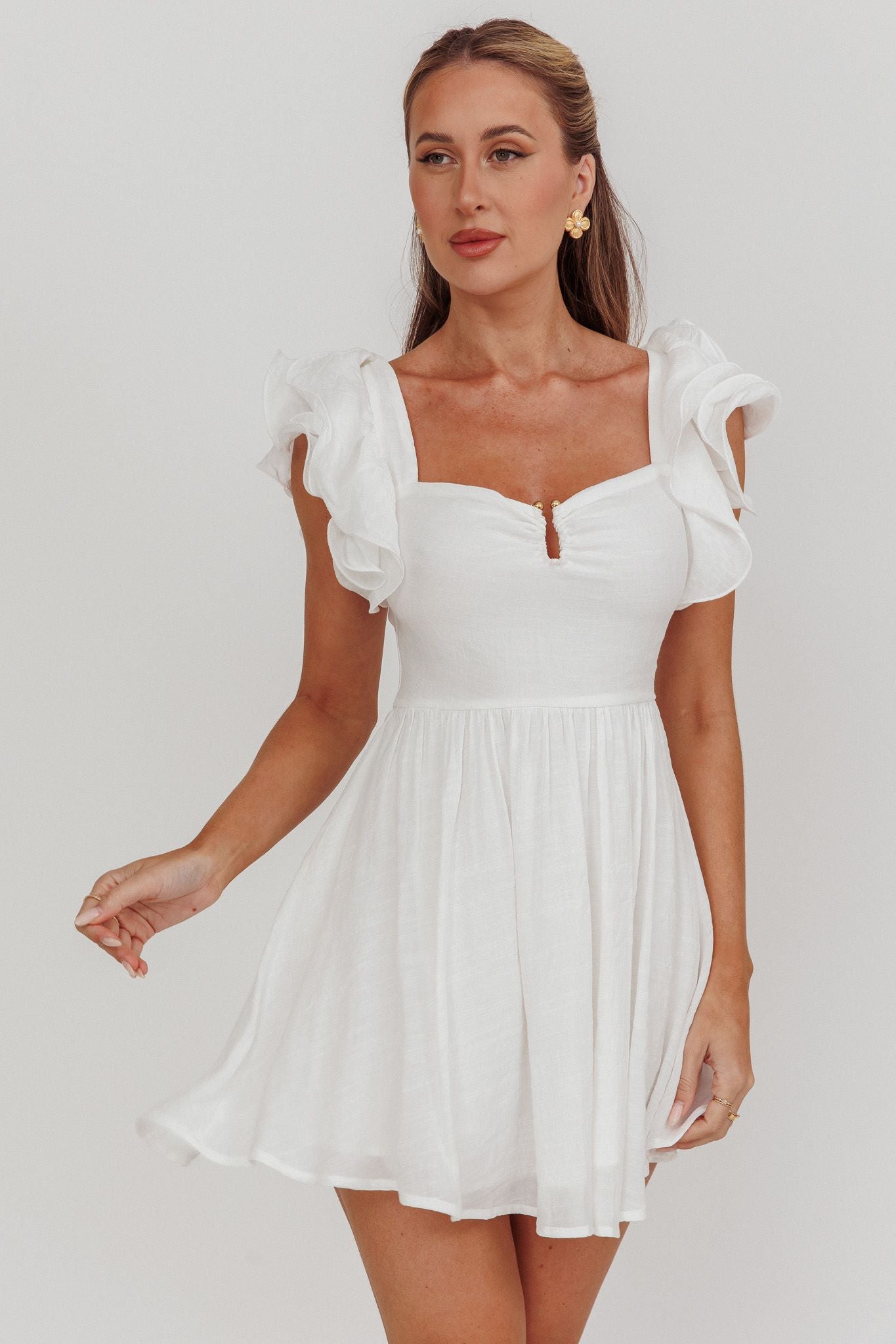 Maeva Mini Dress White