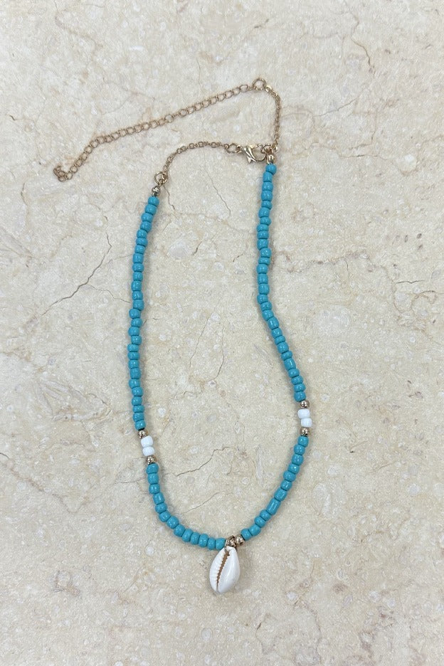 Blue shell deals necklace