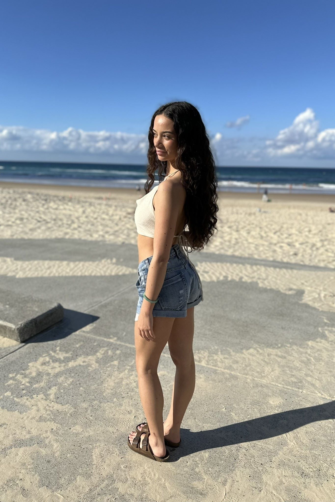 Mallory Jean Shorts Light Blue Denim