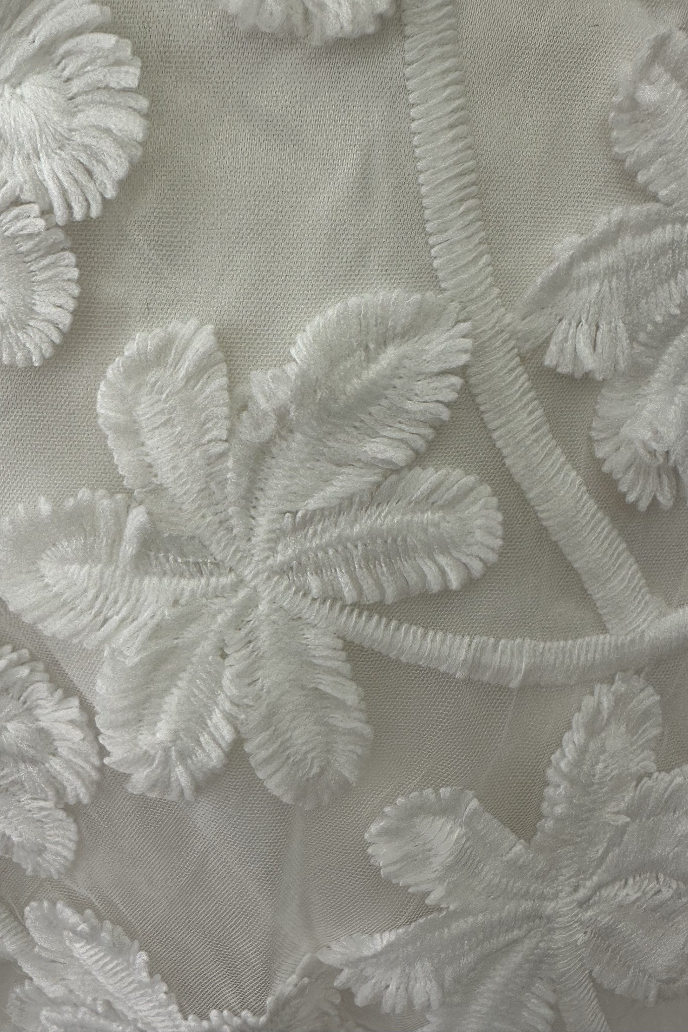 Promise Palm Embellished Mini Dress White