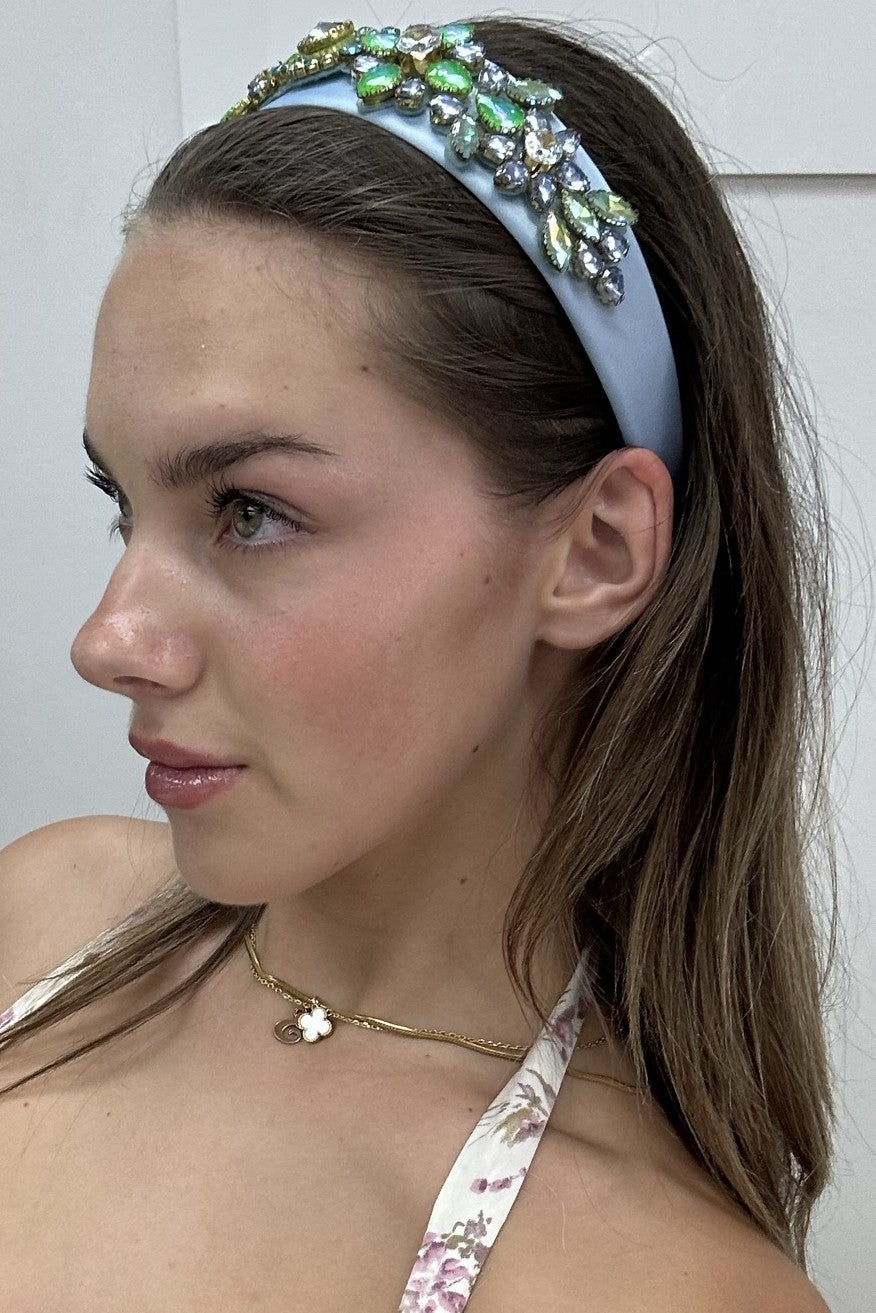 Roselyn Flower Pattern Jewel Headband