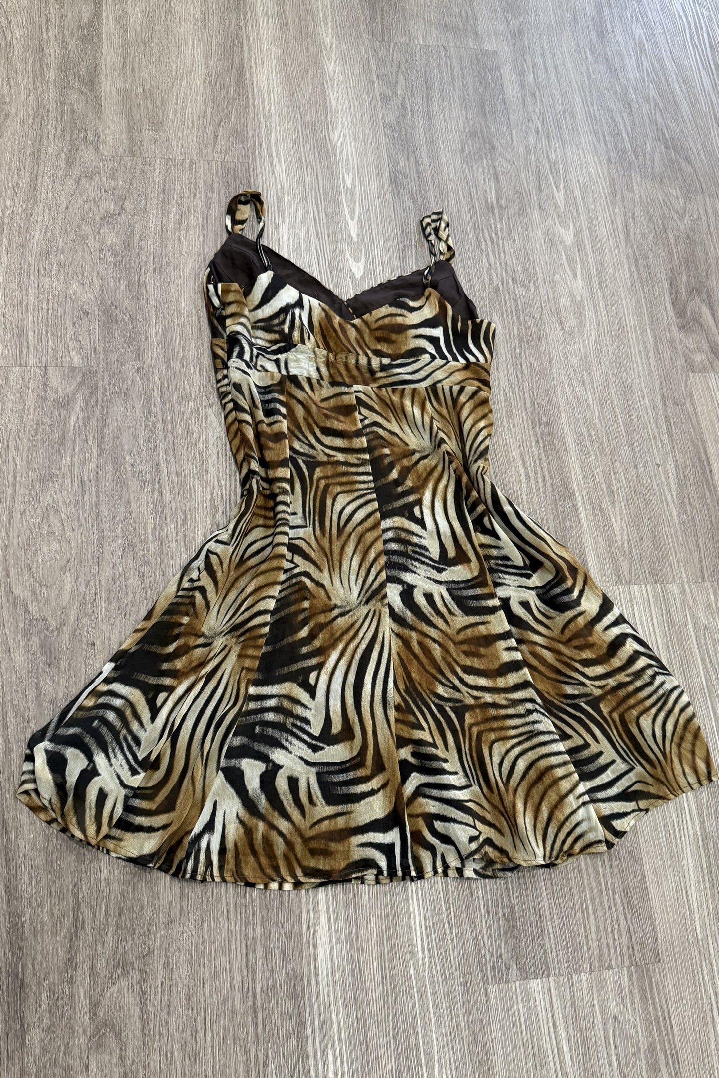 Vintage Per Una Tiger Print Midi Dress