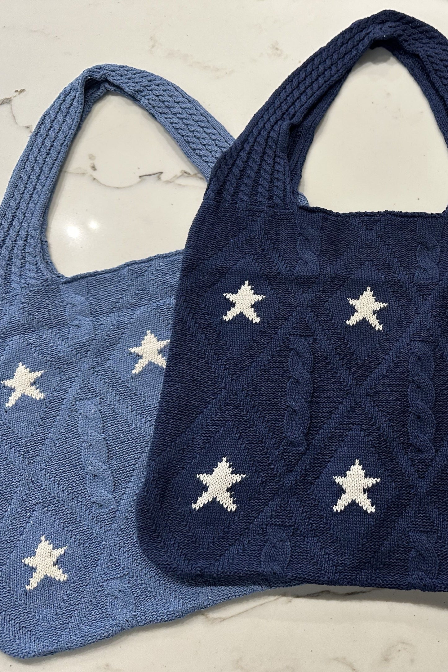 Lexie Star Tote Bag Blue