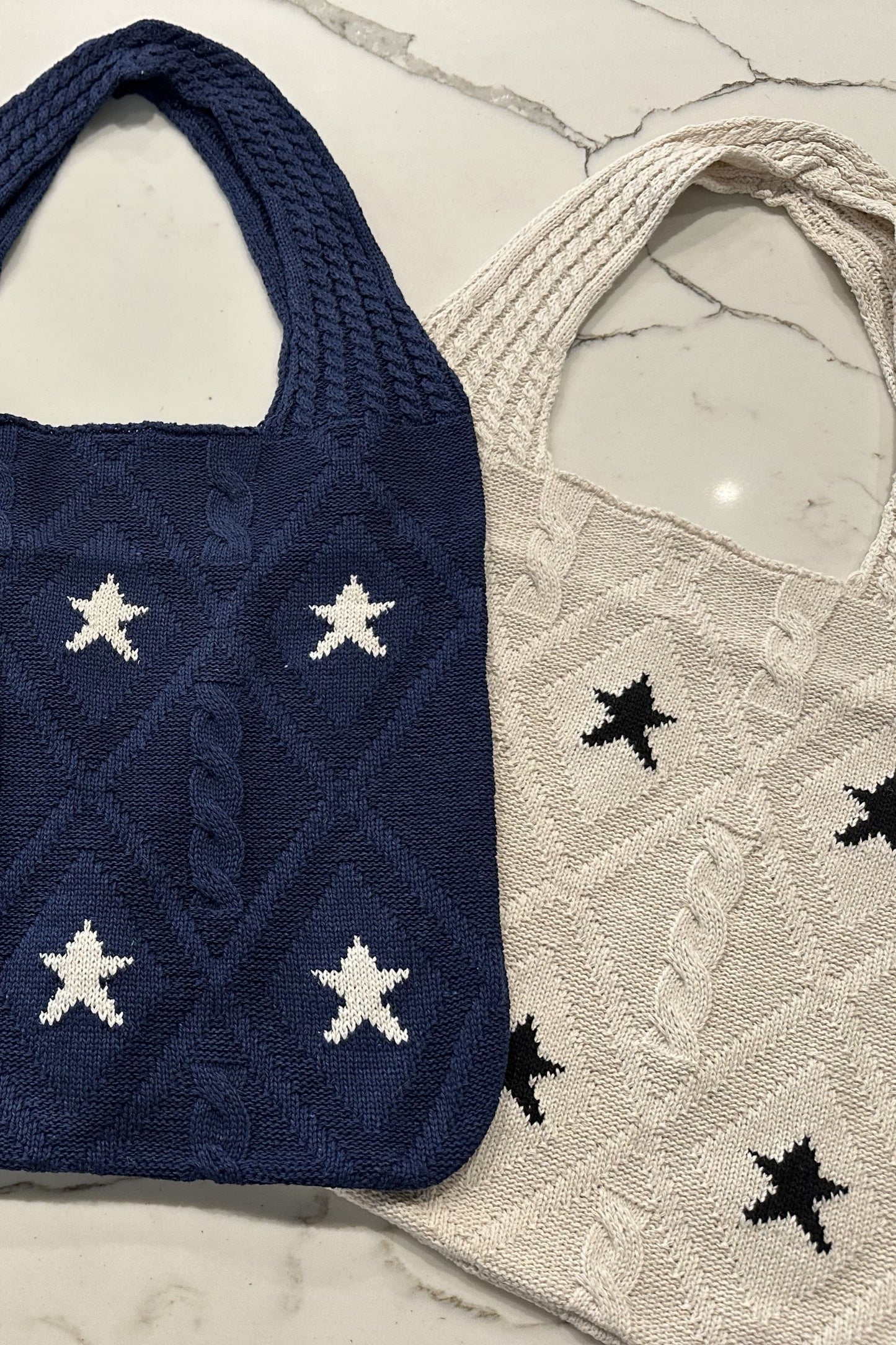 Lexie Star Tote Bag Navy