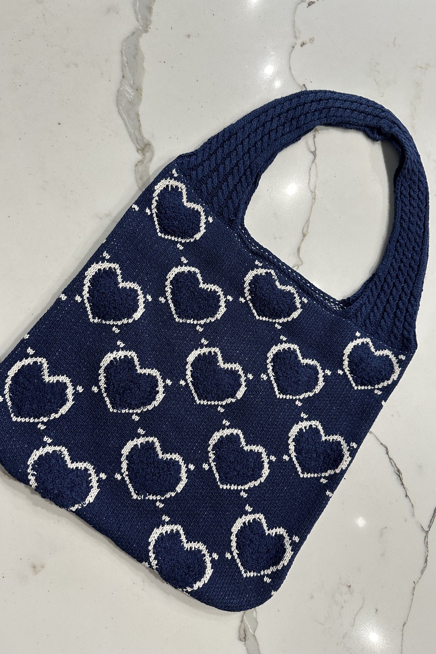 Melina Heart Bag Baby Navy