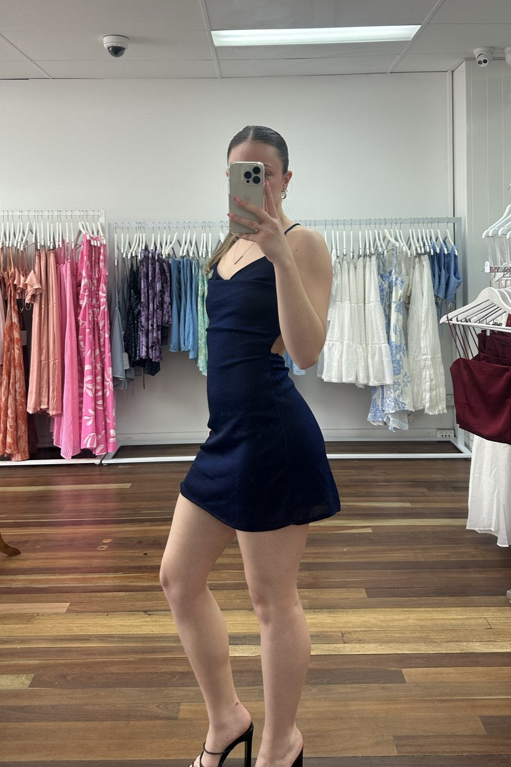 Miley Mini Dress Navy Sparkle
