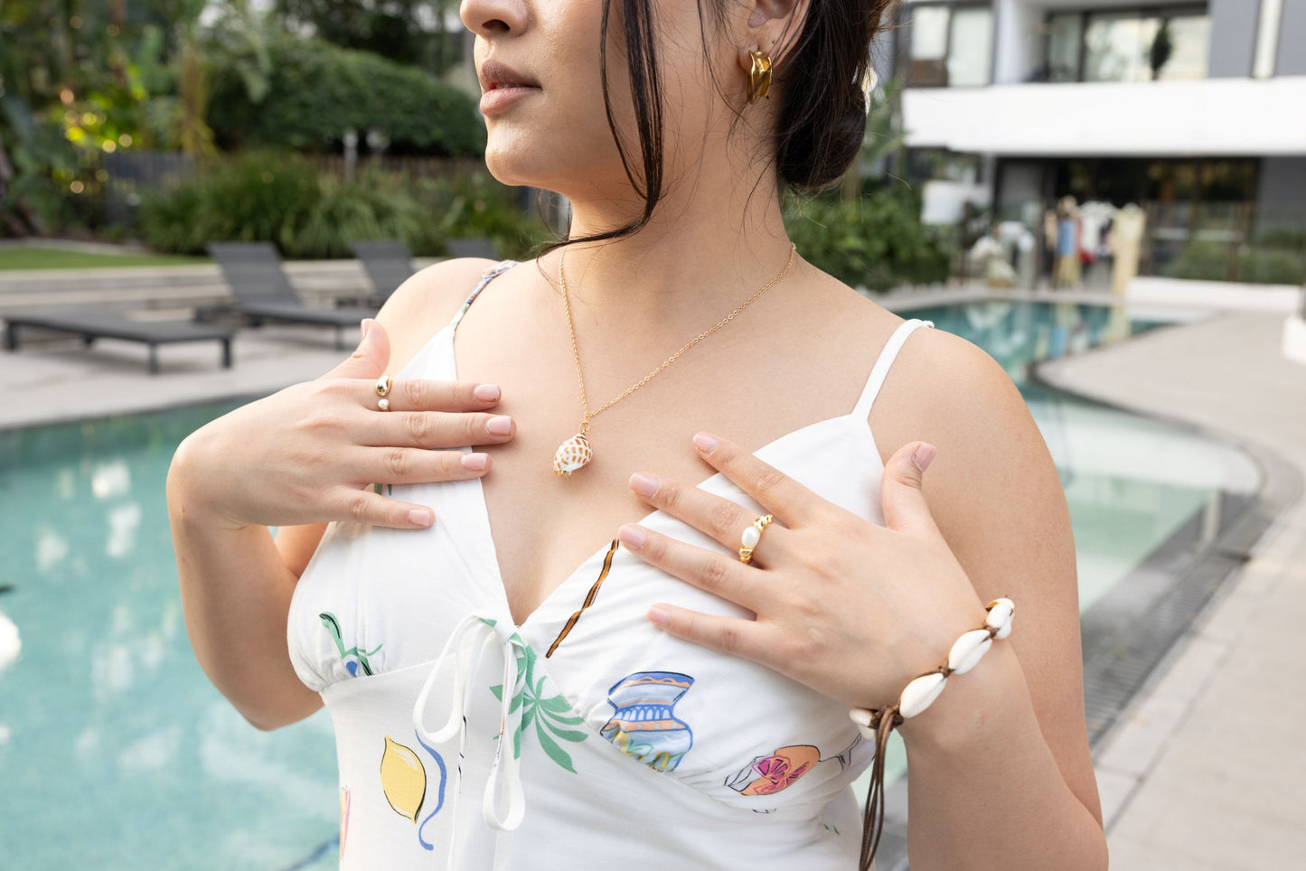 Gracie Cowrie Shell Bracelet