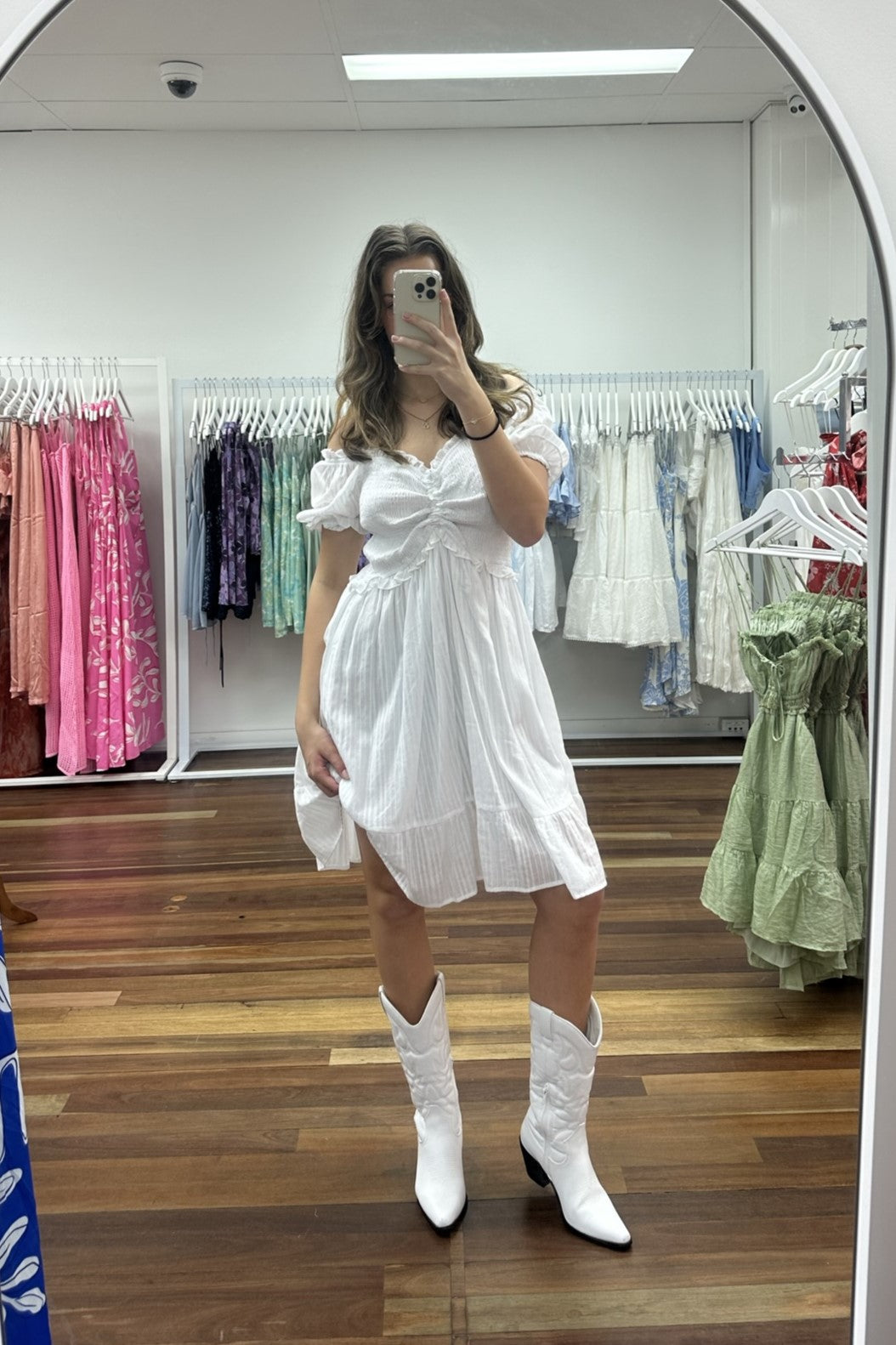 Sasha Mini Dress White