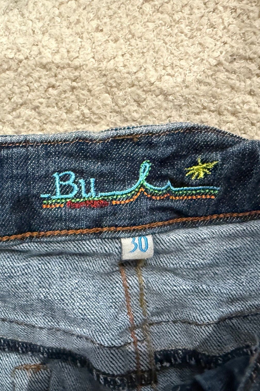 Vintage denim mini skirt Bu #10