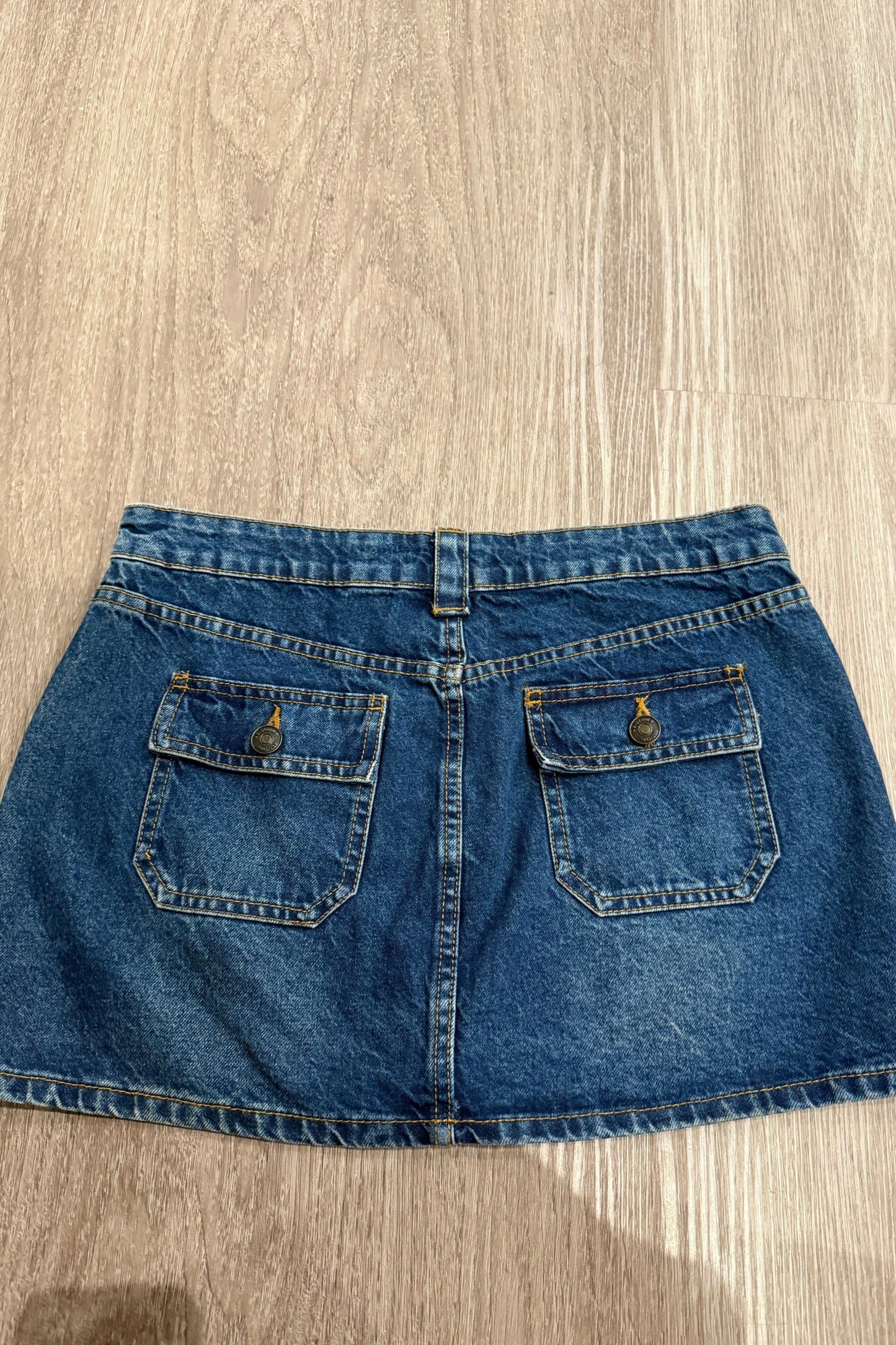 Vintage denim mini skirt #7
