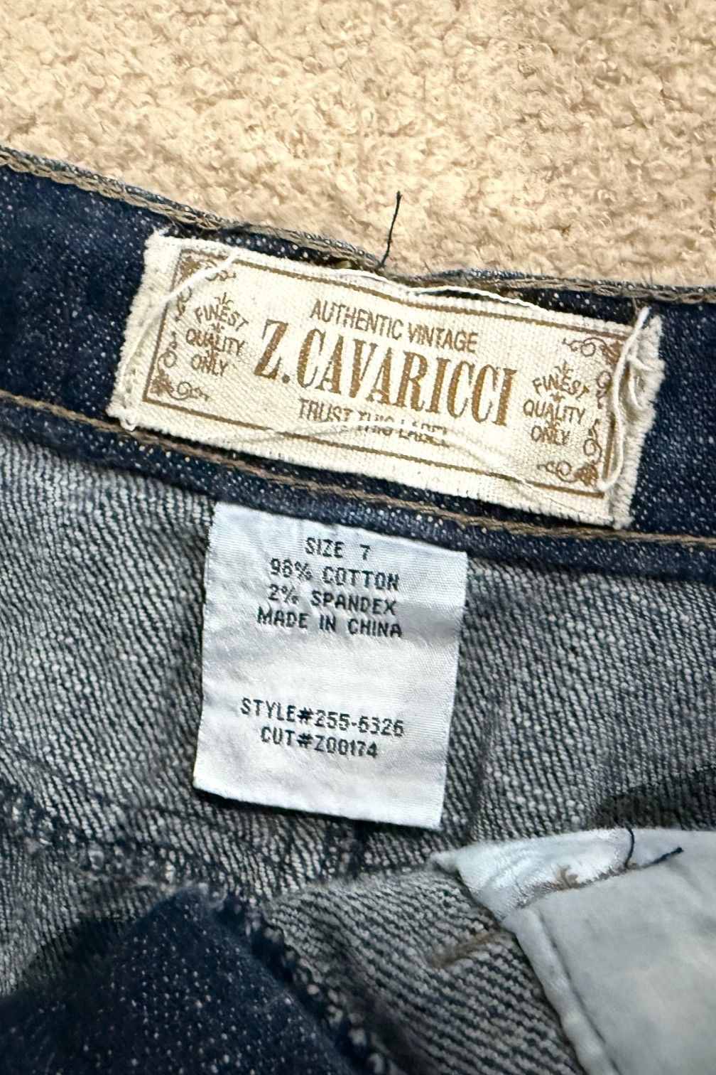 Vintage denim mini skirt Z.CAVARICCI #8