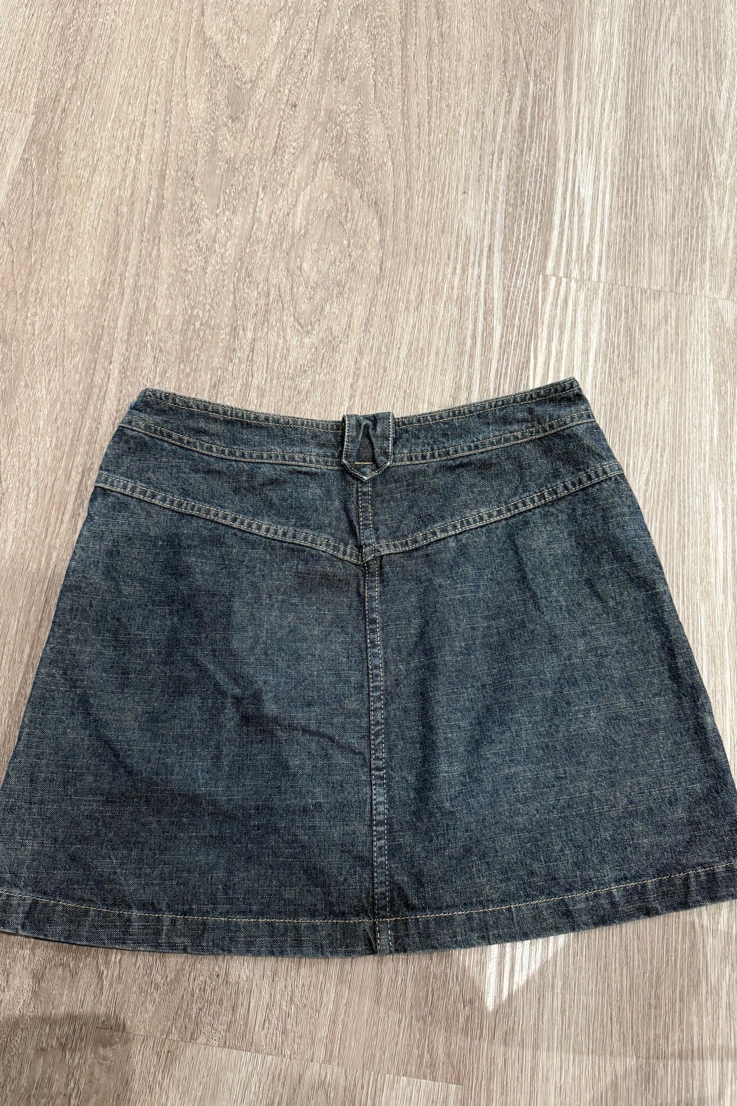Vintage denim mini skirt #9