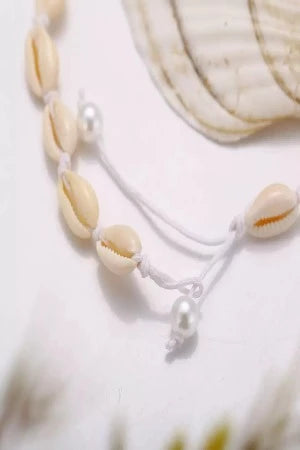 Nia Cowrie Shell Choker Necklace