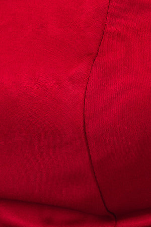 Capri Crop Top Satin Red