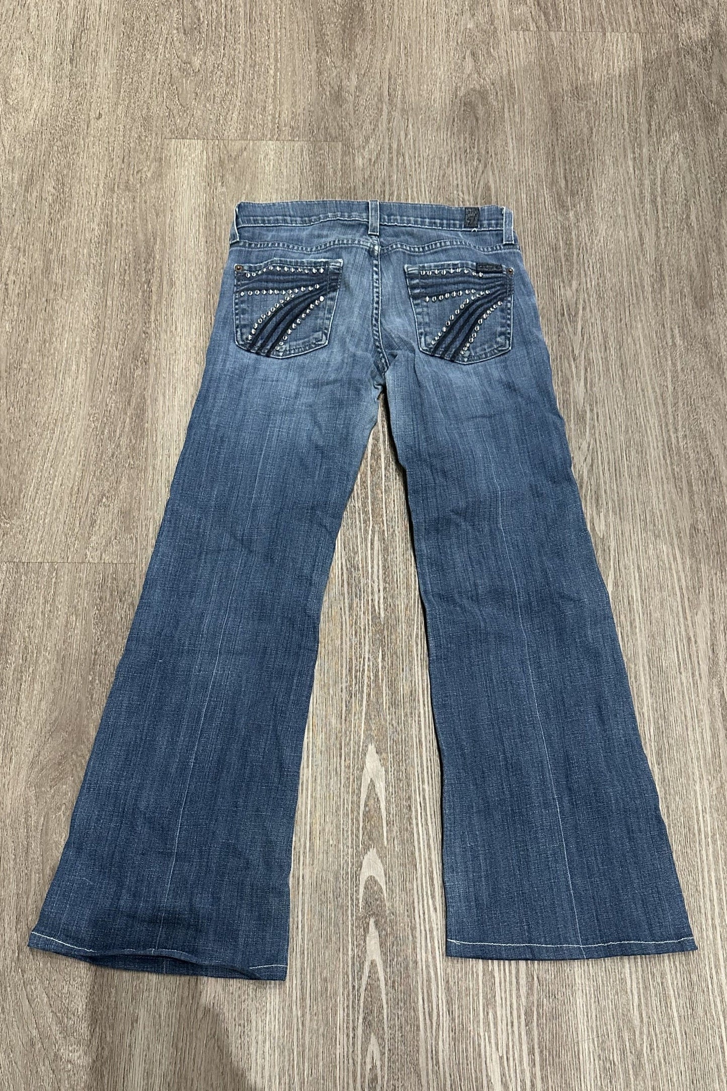Vintage Low Rise Wide Leg 7 For All Mankind Jeans