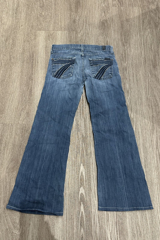 Vintage Low Rise Wide Leg 7 For All Mankind Jeans