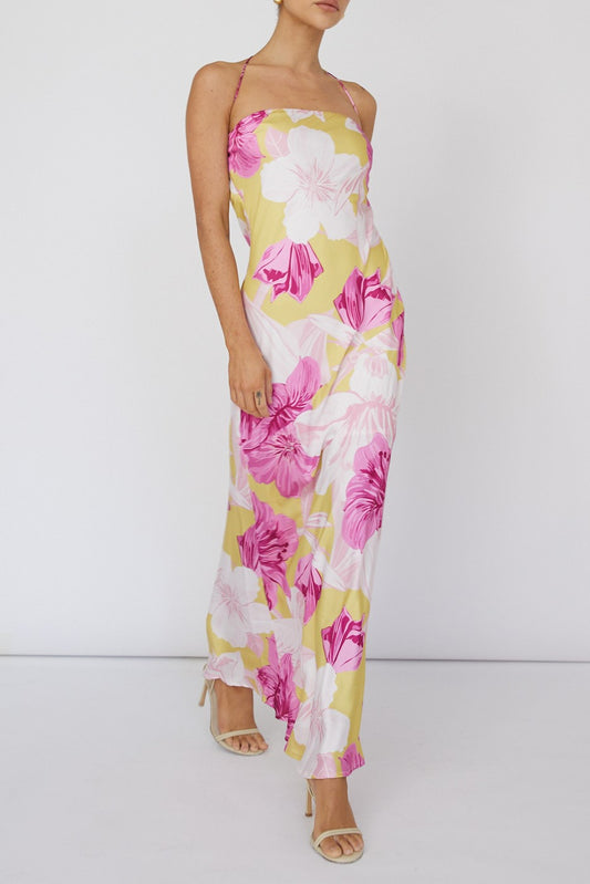 Zoe Strapless Maxi Dress Floral