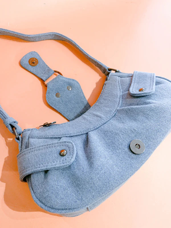 Alisse Denim Shoulder Bag