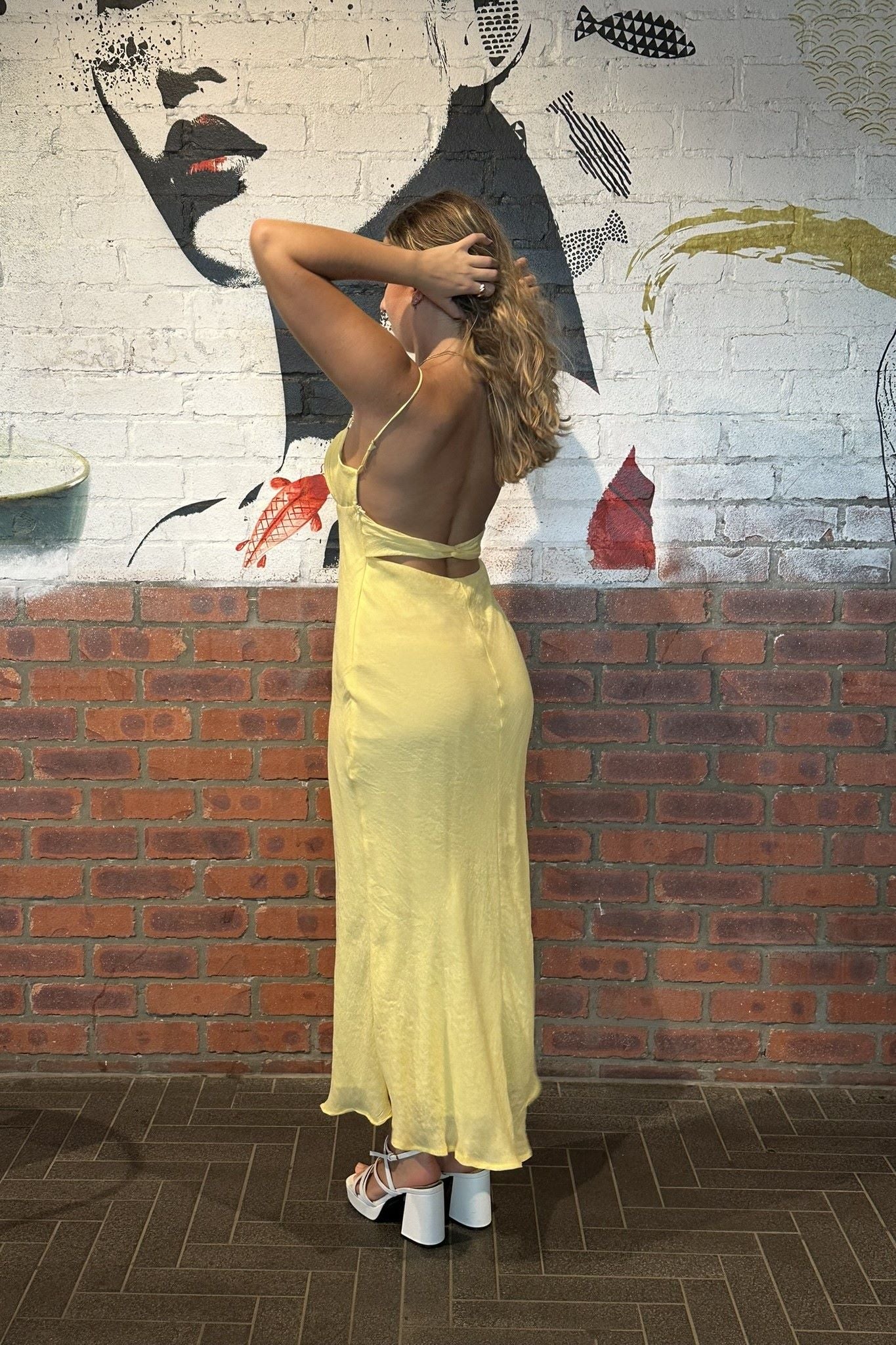 Amber Shirred Bust Maxi Dress Yellow