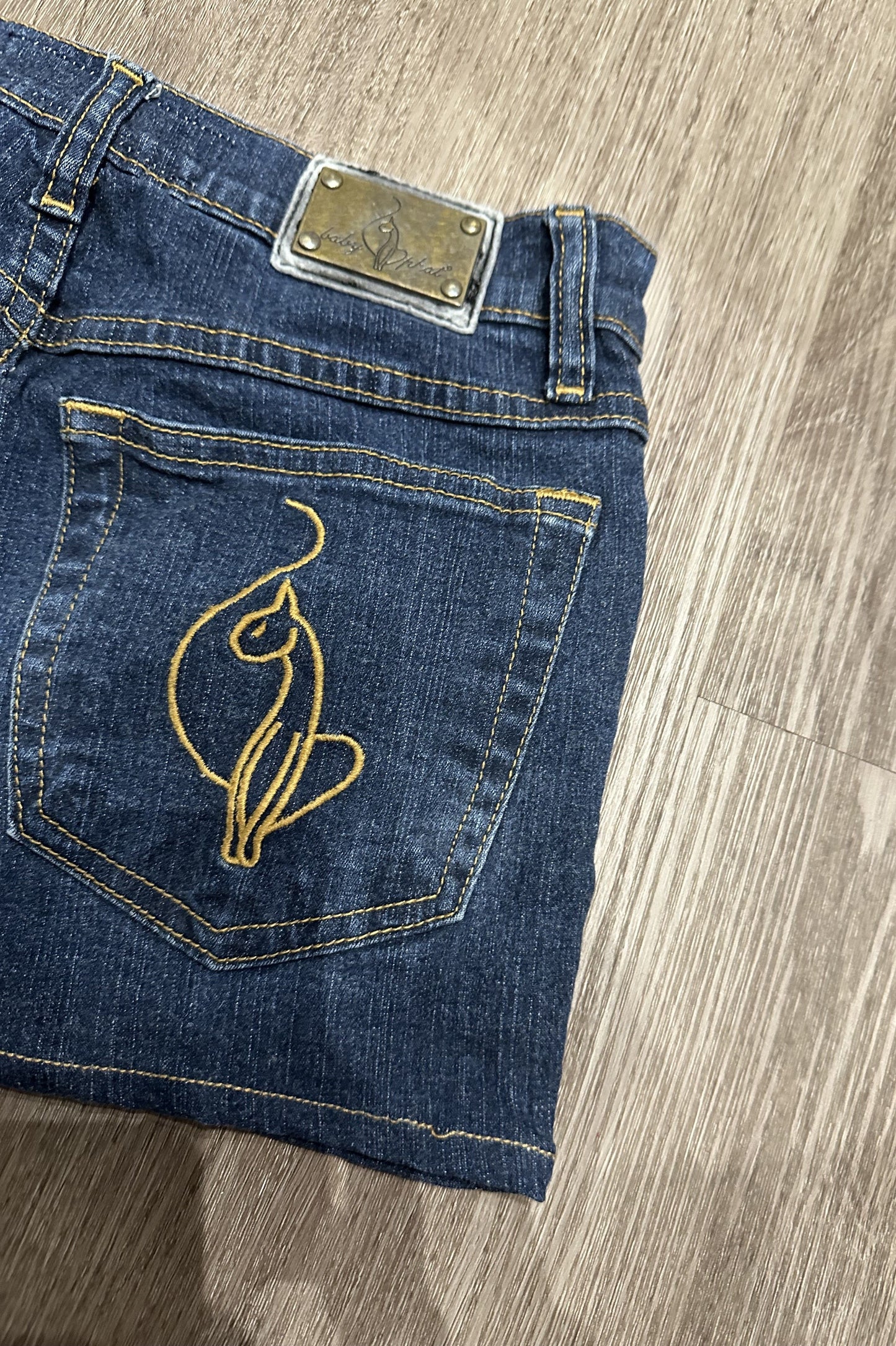 Vintage baby phat Denim Mini Skirt