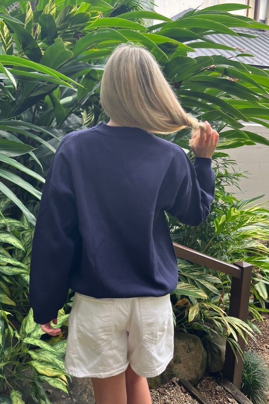Evangeline Hibiscus Jumper Navy