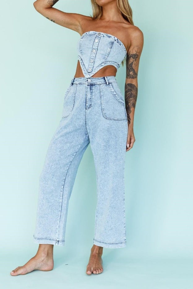 Hope Wide Leg Jeans Denim