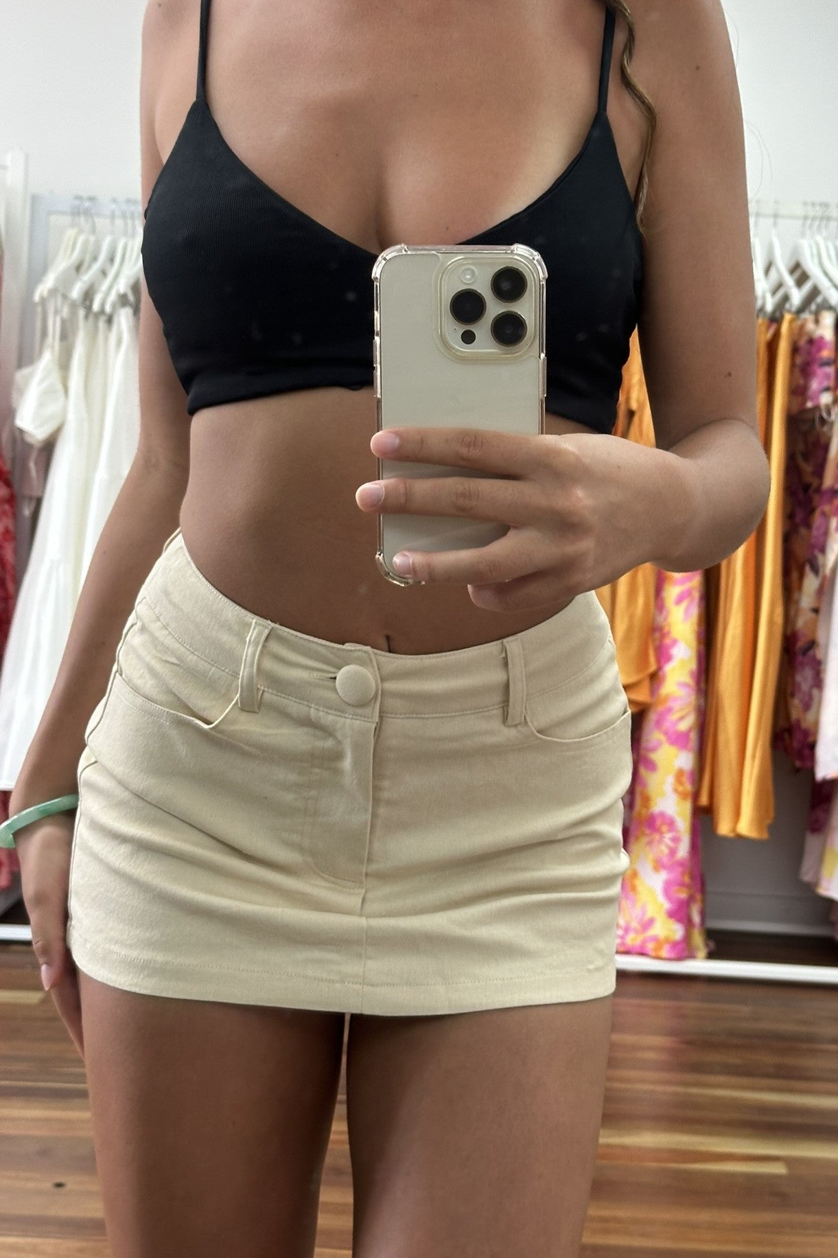 Jessie Mini Skort Cream