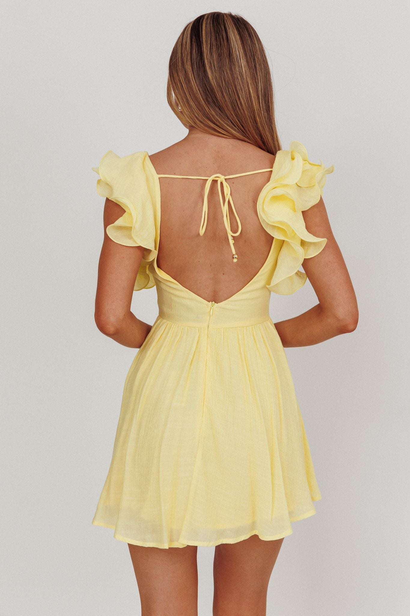 Maeva Mini Dress Yellow