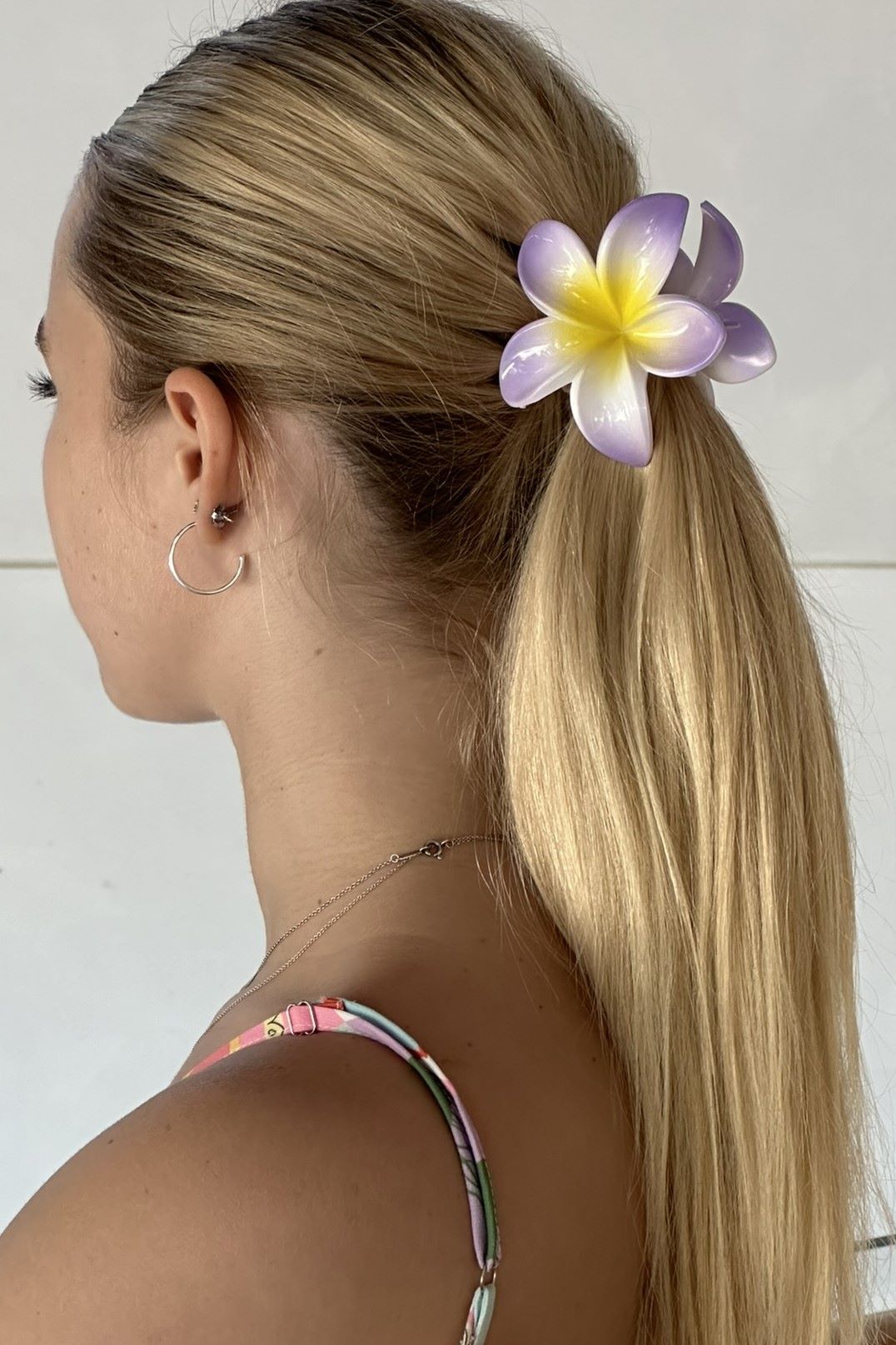 Mia Frangipani Flower Hair Claw