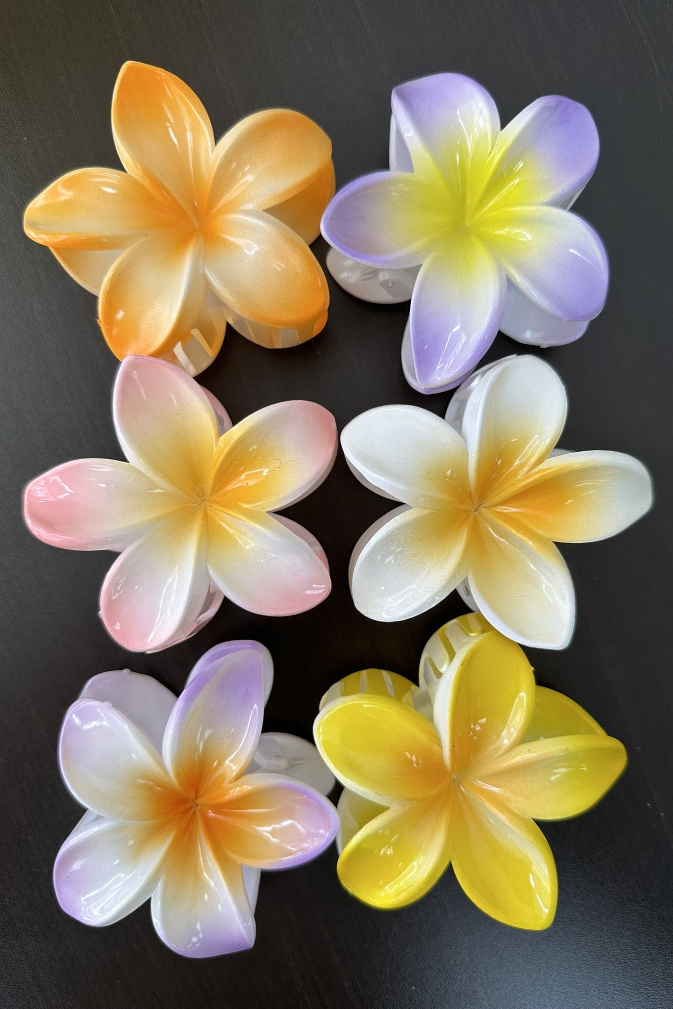 Mia Frangipani Flower Hair Claw