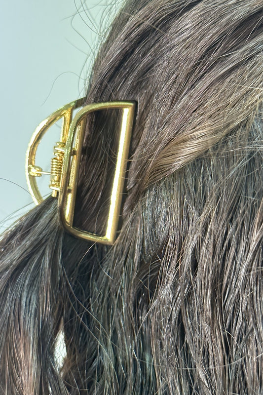 Dome Golden Mini Hair Claw