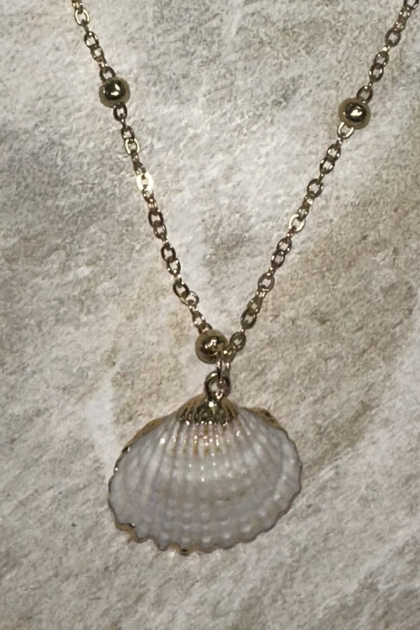 Reign Gold Top Scallop Necklace