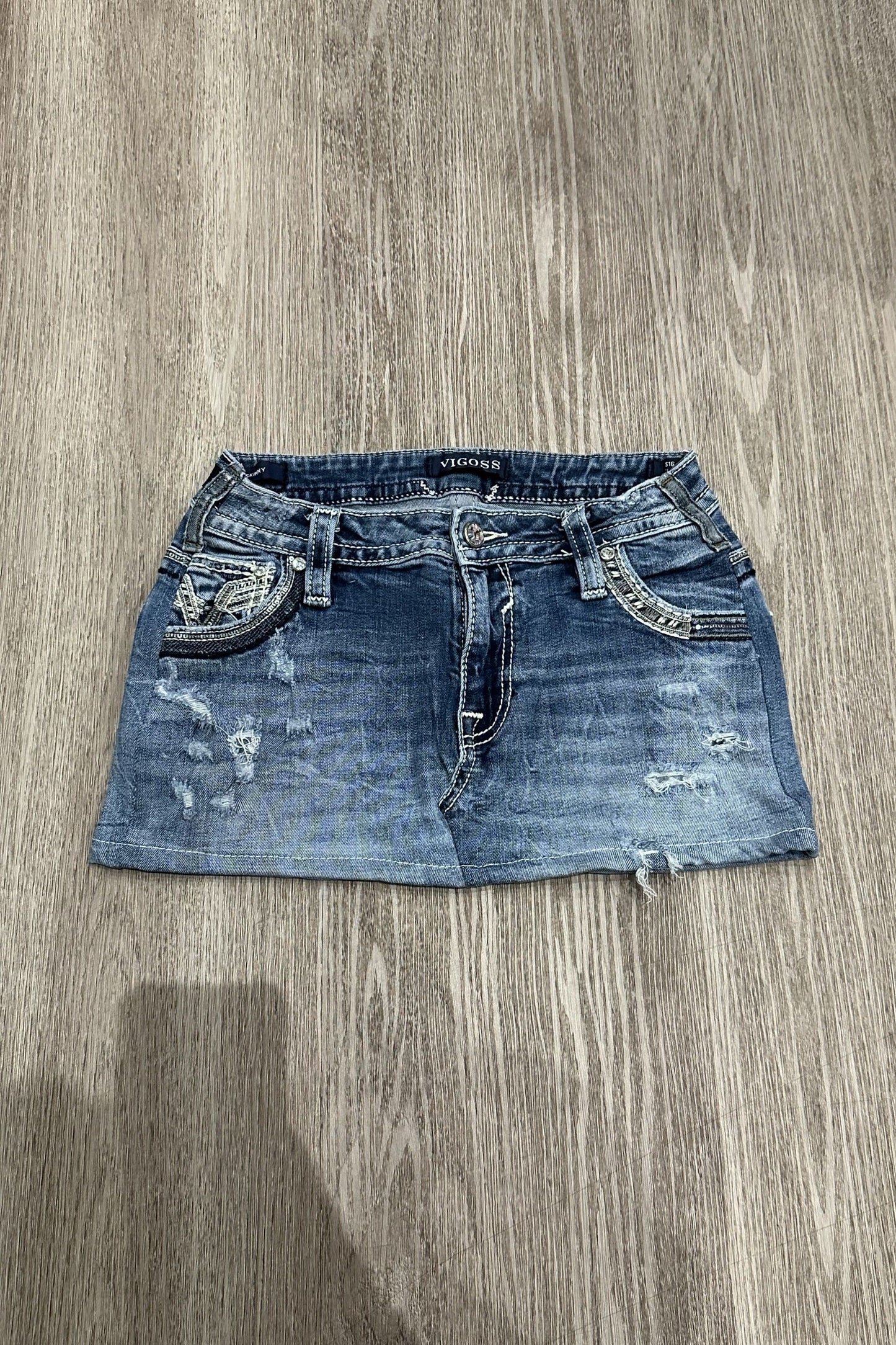 Vintage Vigoss Denim Mini Skirt
