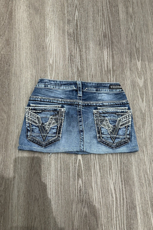 Vintage Vigoss Denim Mini Skirt