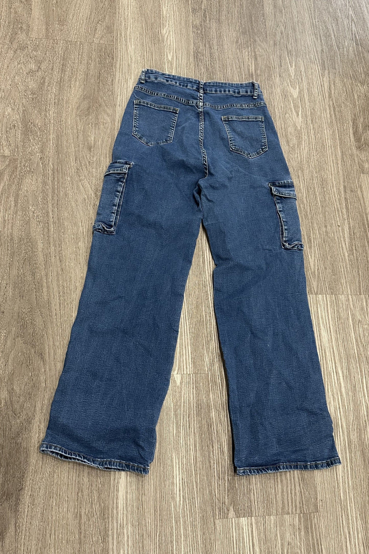 Vintage High Waisted Cargo Jeans