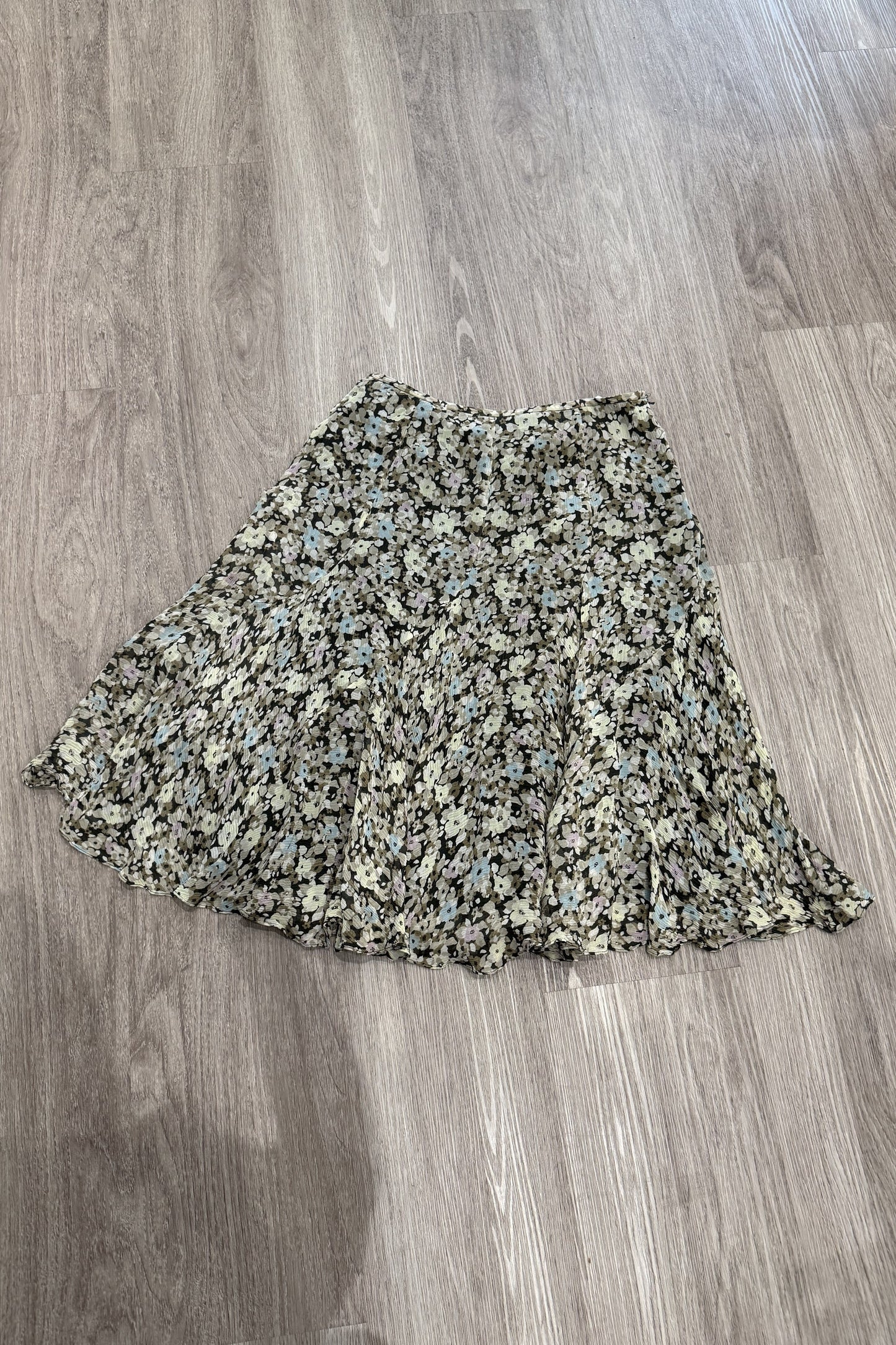 Vintage Floral Midi Skirt JONES NEW YORK COLLECTION