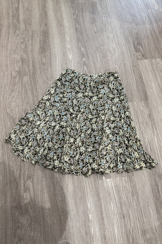 Vintage Floral Midi Skirt JONES NEW YORK COLLECTION