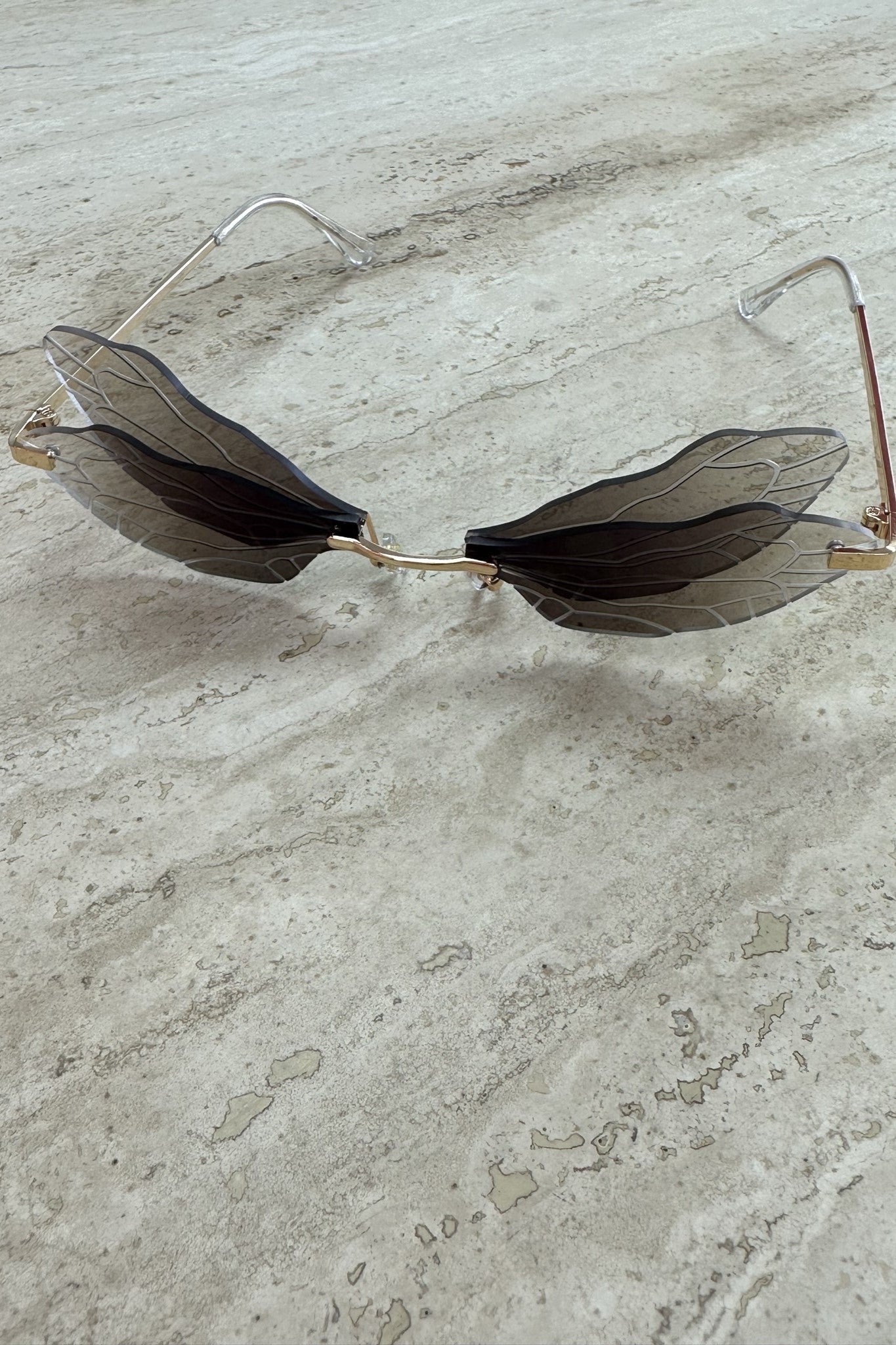 Vegas Butterfly Sunglasses Brown