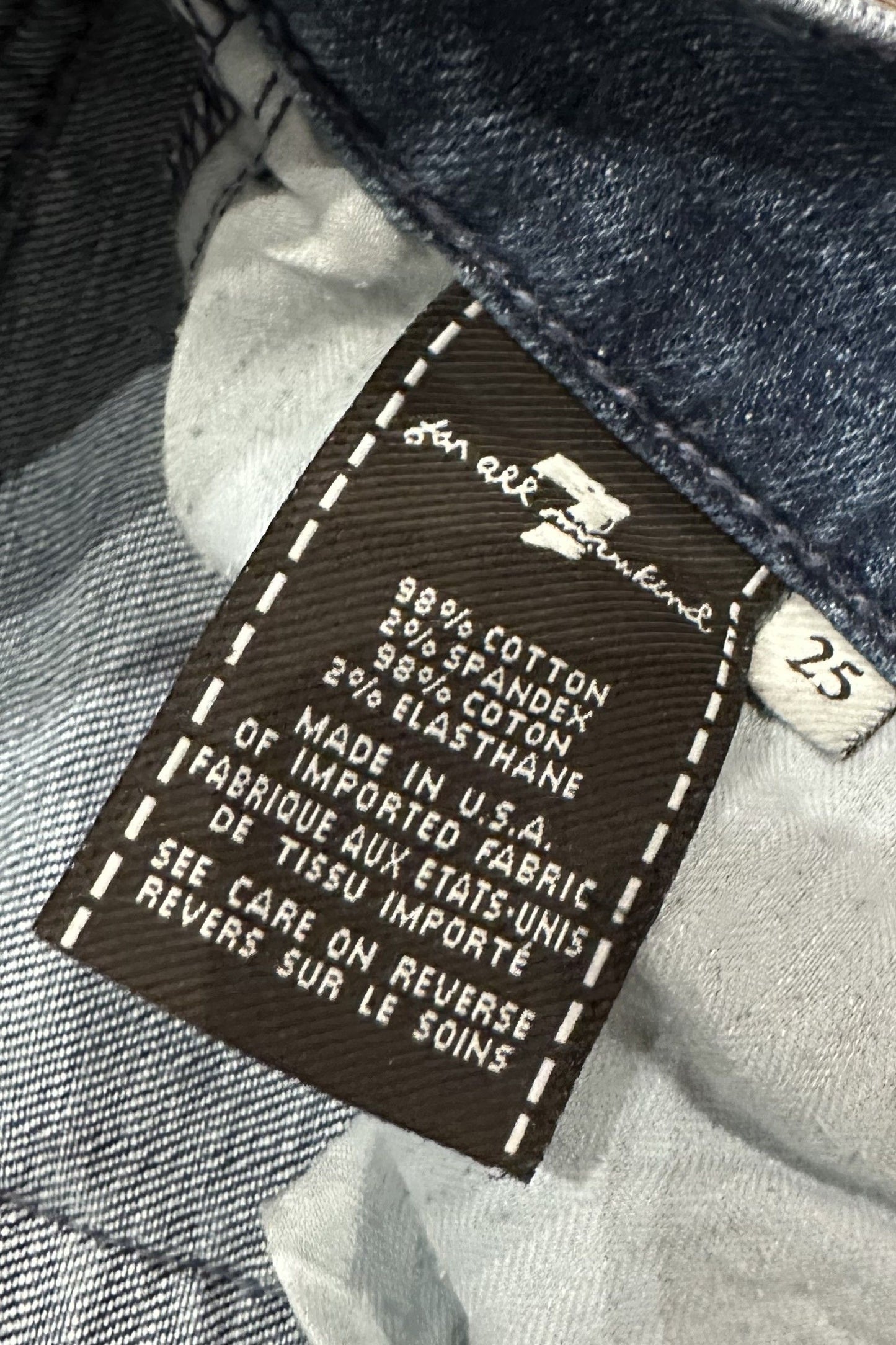 Vintage Low Rise Wide Leg 7 For All Mankind Jeans