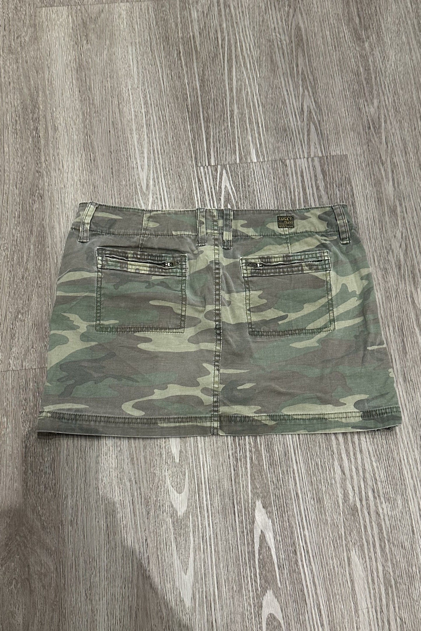 Vintage Lucky Brand Clothing Camo Mini Skirt