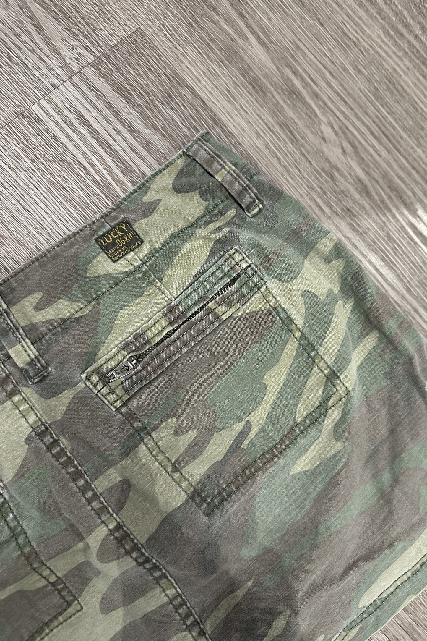 Vintage Lucky Brand Clothing Camo Mini Skirt