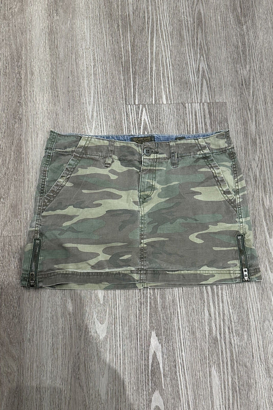 Vintage Lucky Brand Clothing Camo Mini Skirt