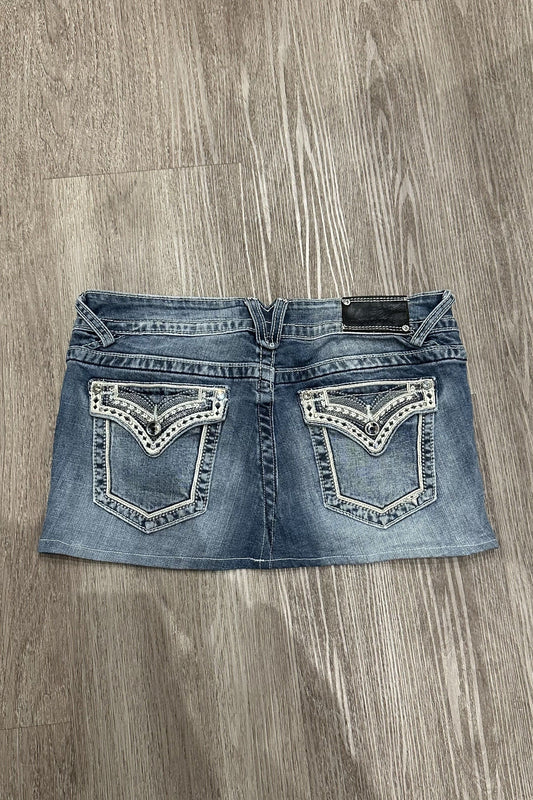 Vintage Vigoss Embroidered Mini Skirt