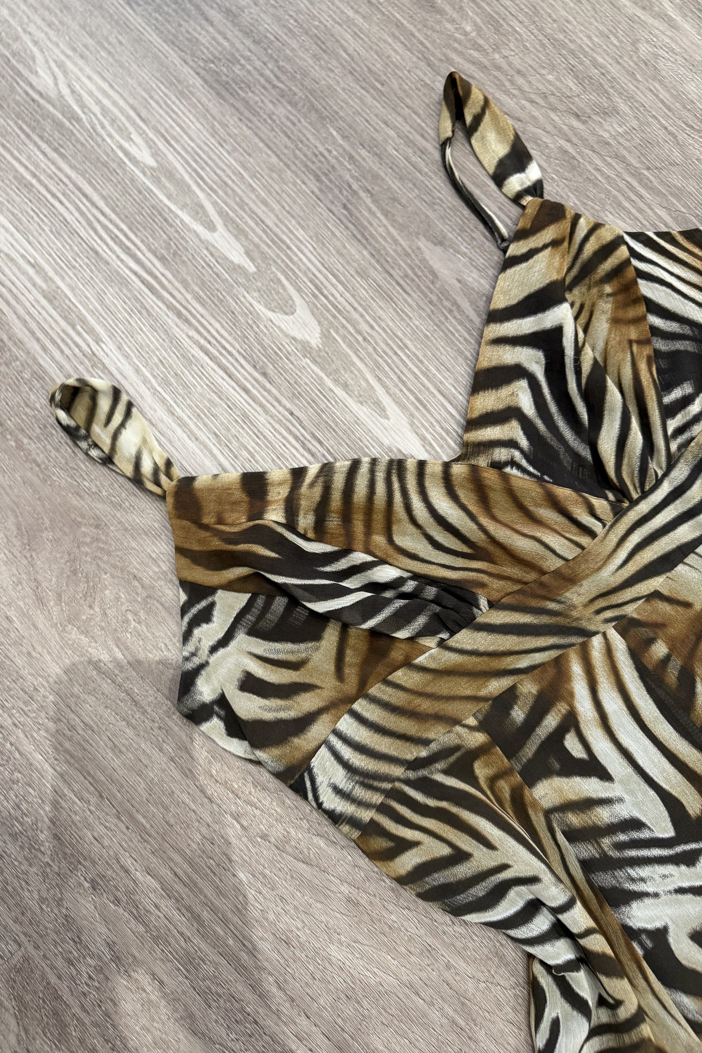 Vintage Per Una Tiger Print Midi Dress