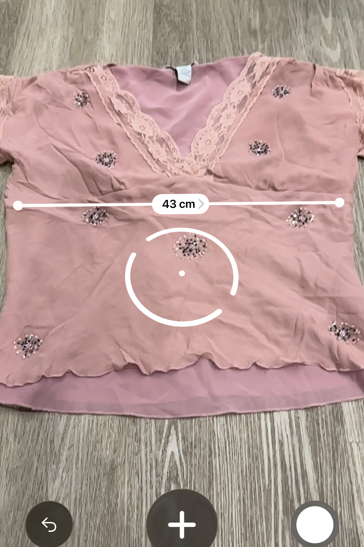 Vintage Carole Little Beaded Short Sleeve Top Pink
