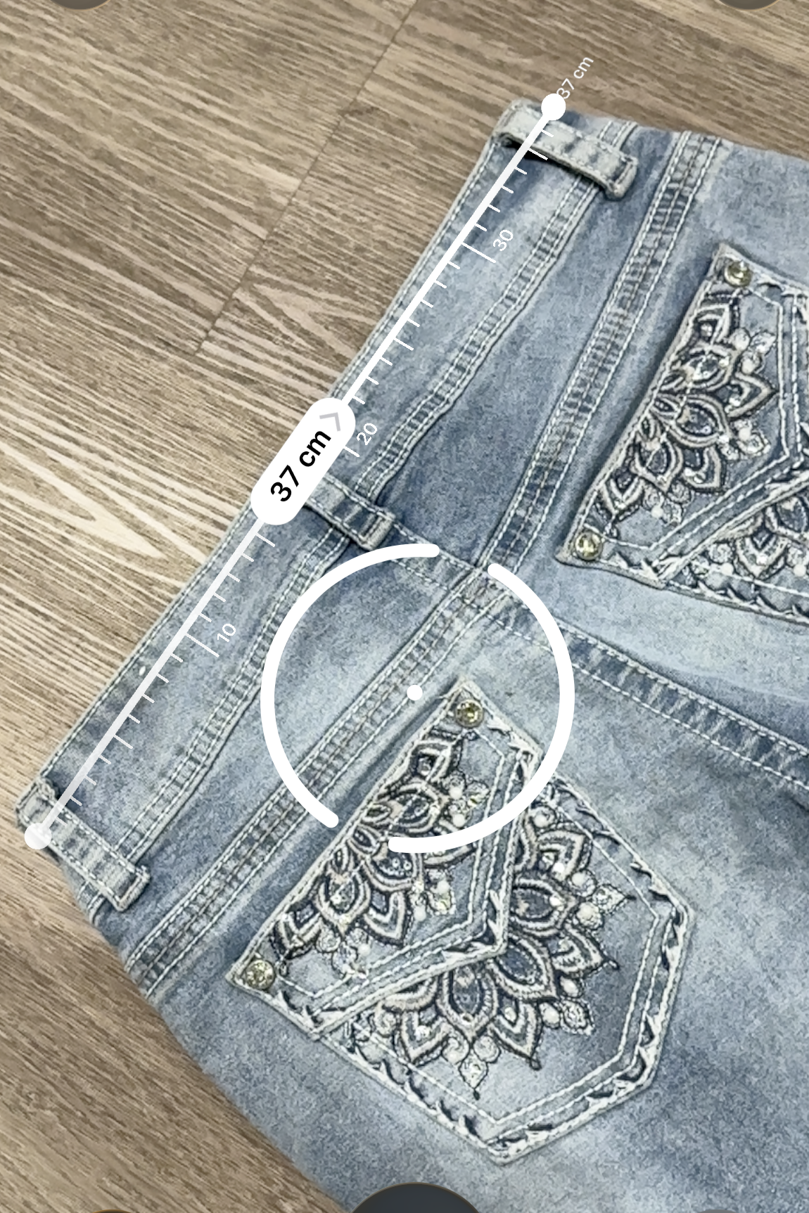 Vintage Embroidered Low Rise Bootcut Gemma Rae Floral Gem Jeans